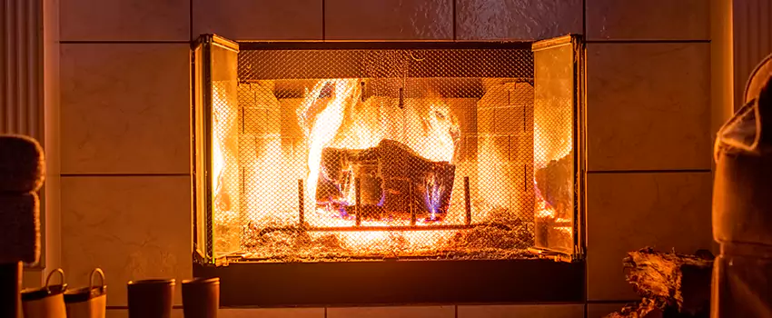 Mendota Hearth Landscape Fireplace Installation in Staunton, Virginia
